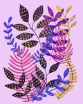 Purple Ferns 8x10 Print