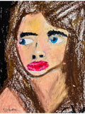 Blue-Eyed Lady 8x10 Print