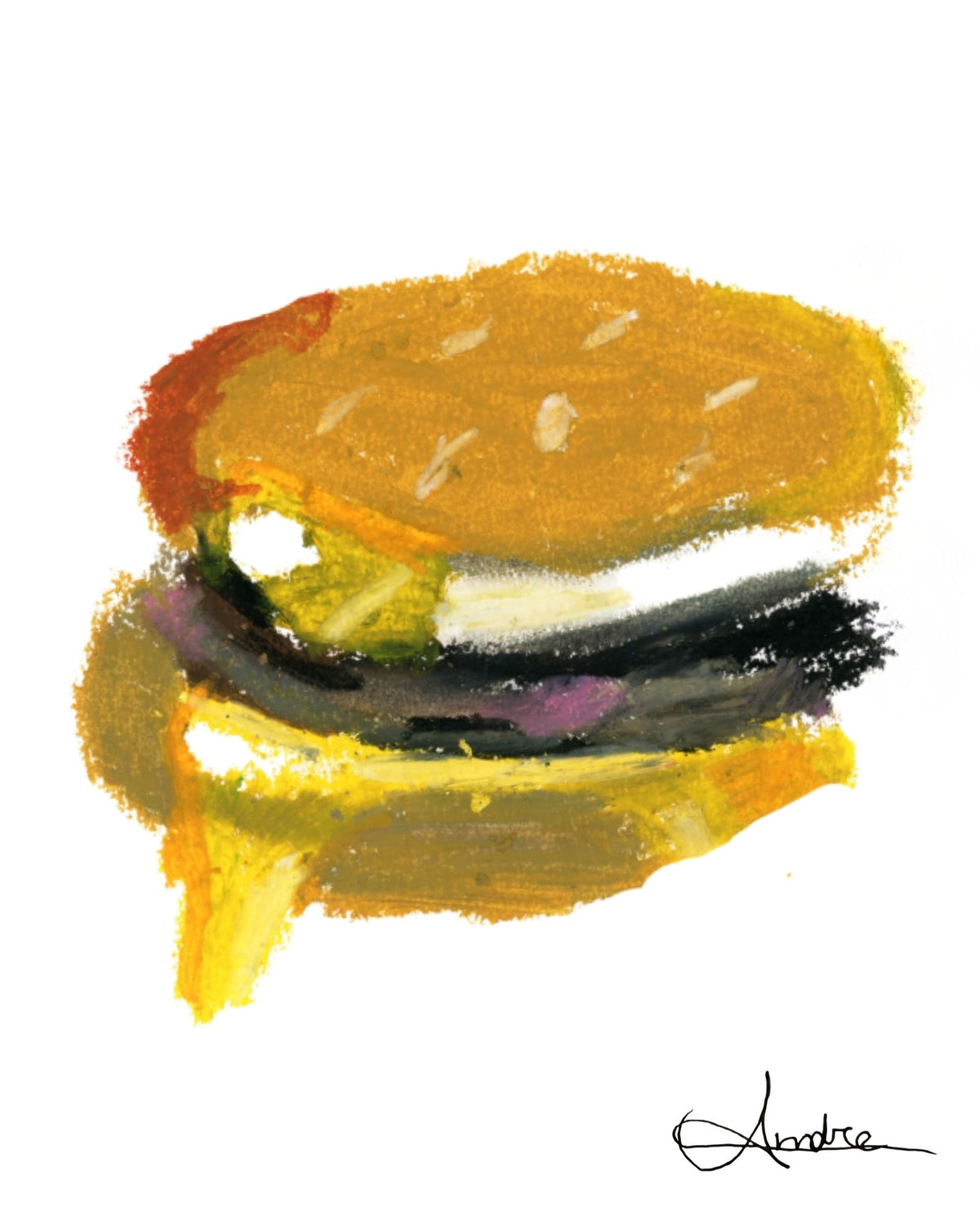 Burger 8x10 Print