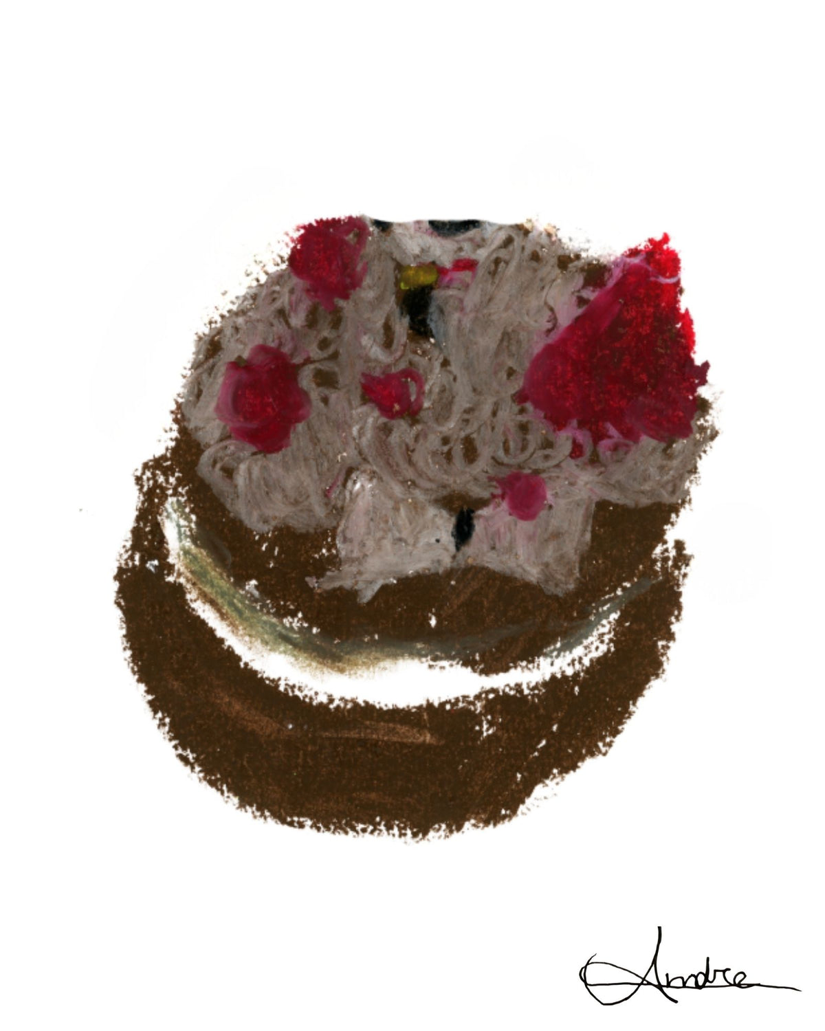 Chocolate Dessert 8x10 Print