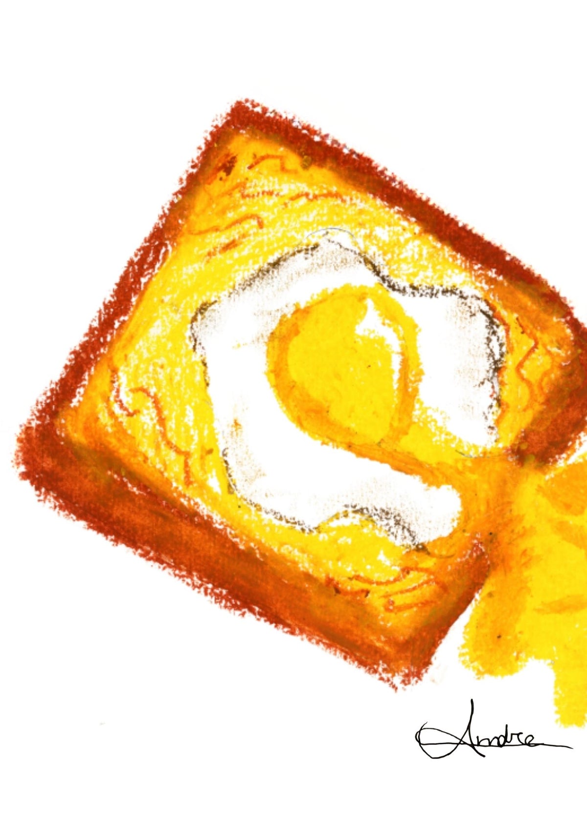 Egg Toast 8x10 Print