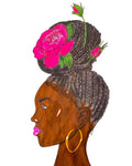 Floral Bun 8x10 Print