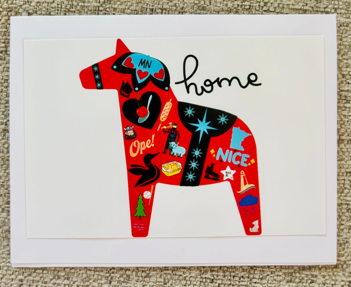 MN Dala Horse Greeting Card