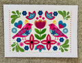 Bird Folk Art Greeting Card