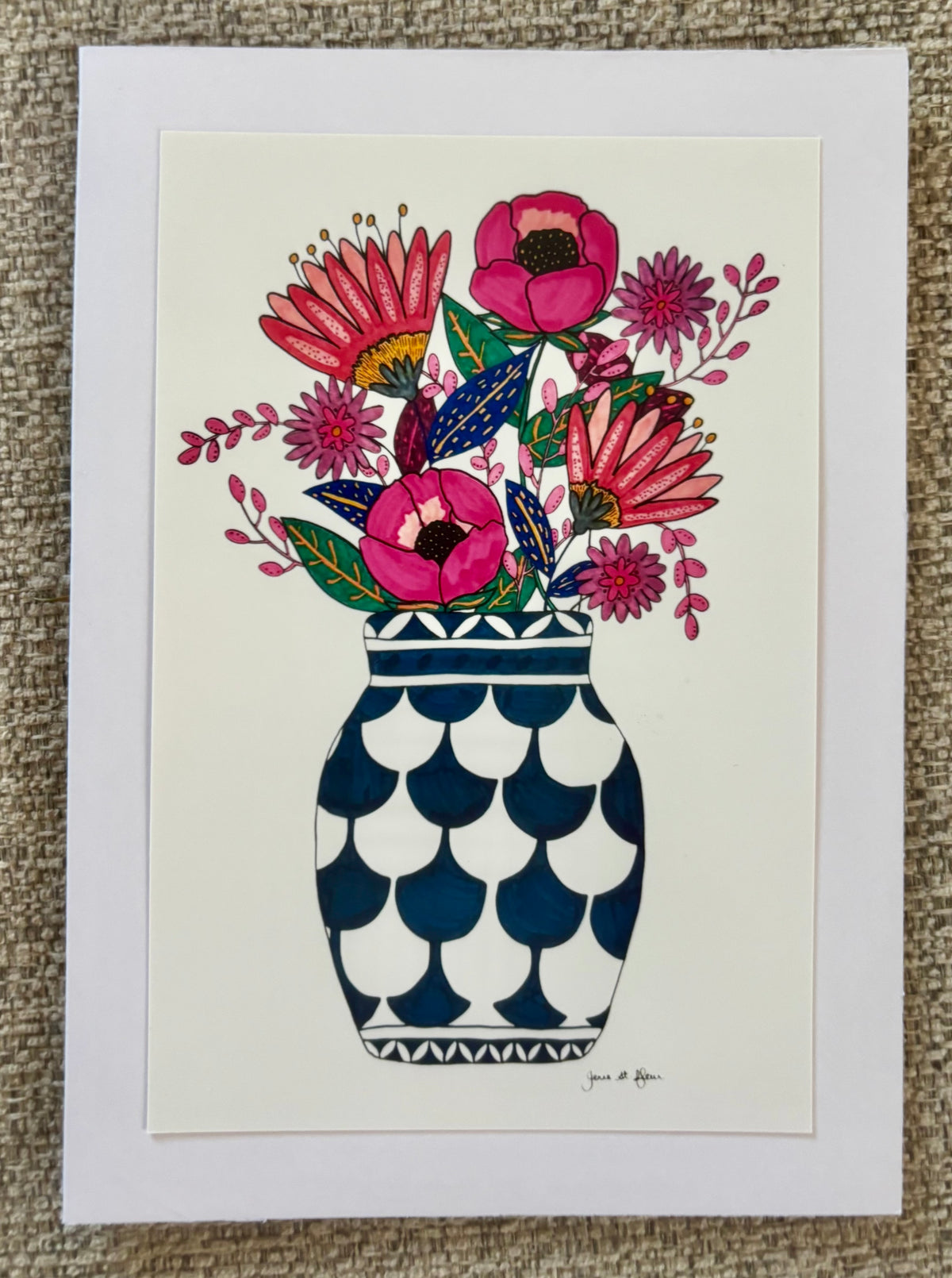 Petals & Porcelain Greeting Card