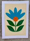 Blue Flower Greeting Card