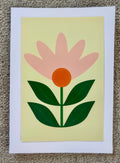 Pink Flower Greeting Card