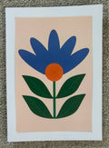 Violet Flower Greeting Card