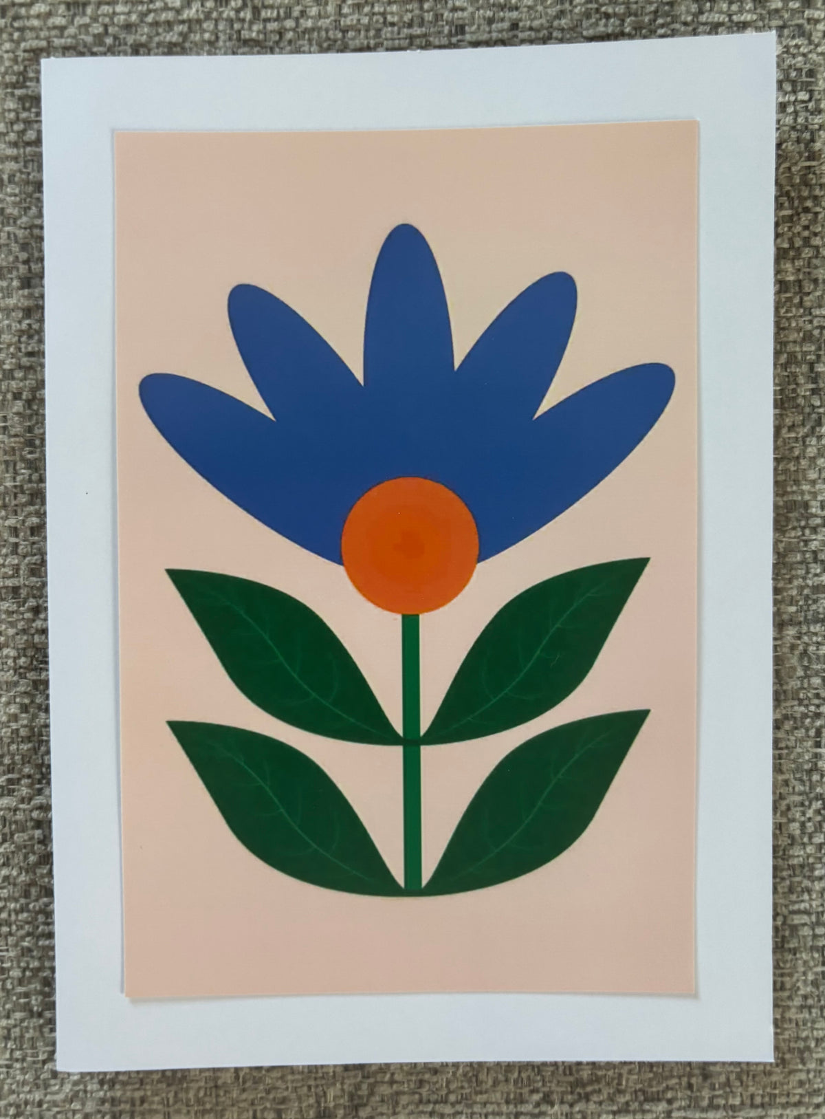 Violet Flower Greeting Card