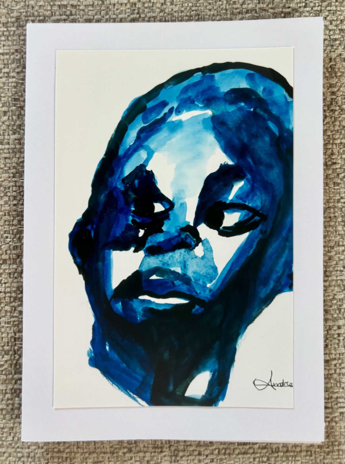 Blue Study Greeting Card