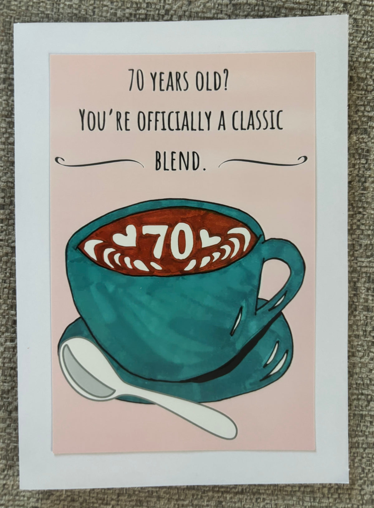 70th Birthday Greeting Card