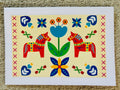 Dala Horse Yellow Greeting Card