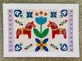 Dala Horse Lilac Greeting Card