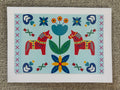 Dala Horse Blue Greeting Card