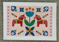 Dala Horse Pink Greeting Card