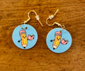 Pencil with Book Earrings