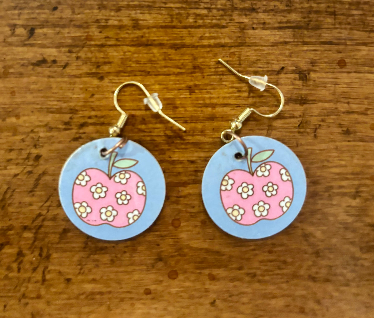 Floral Apple Earrings