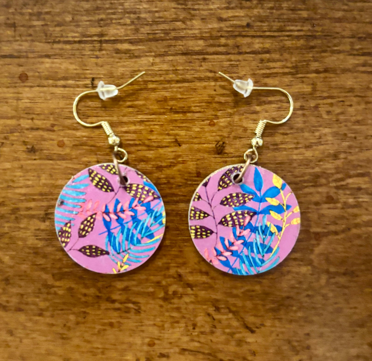 Purple Ferns Earrings