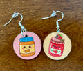 Peanut Butter & Jelly Earrings