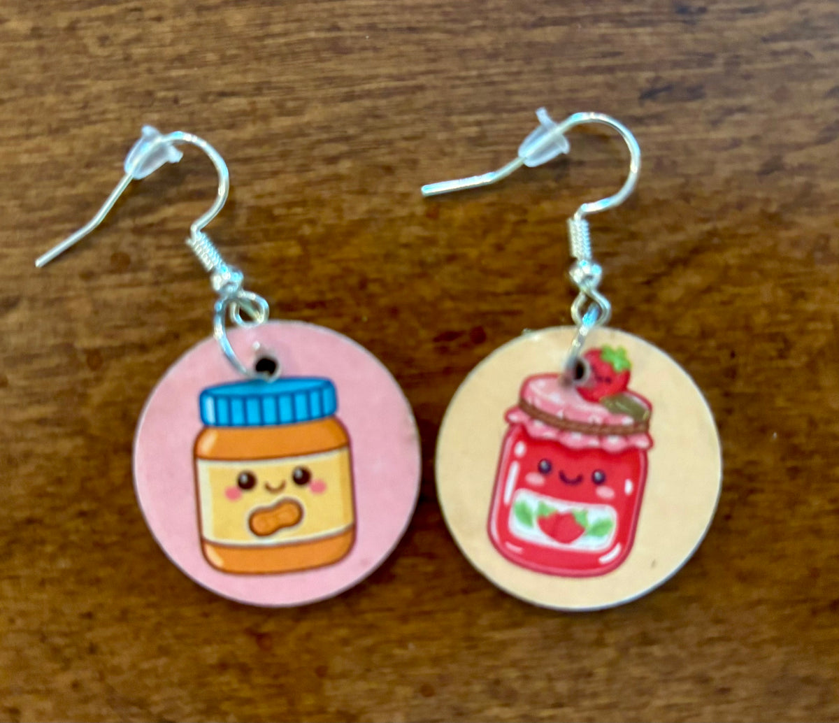 Peanut Butter & Jelly Earrings