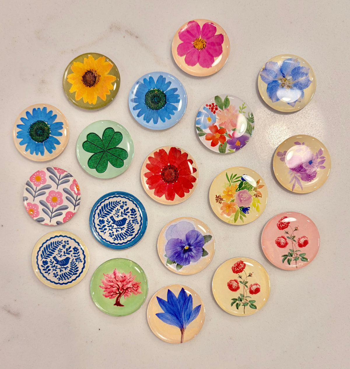 Floral/Botanical Magnet Charms