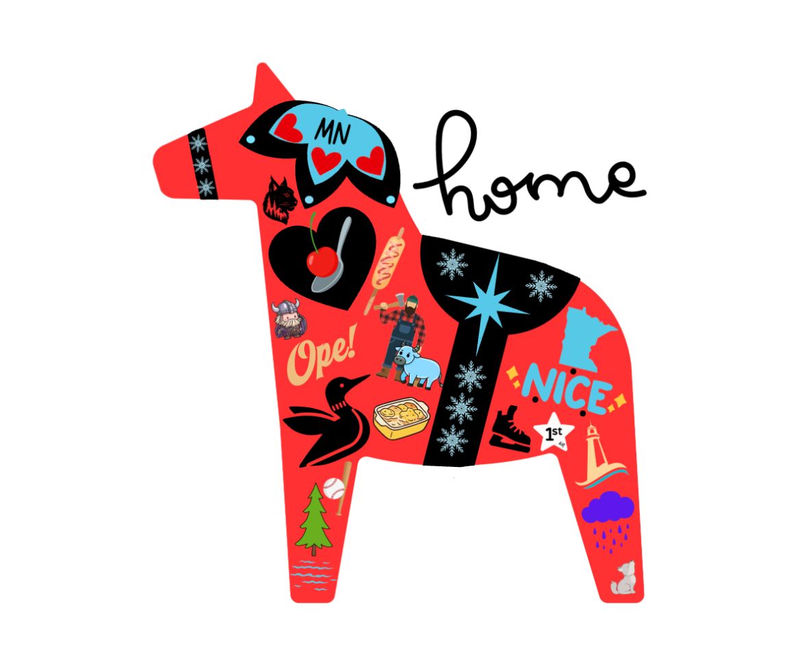 MN Dala Horse 8x10 Print