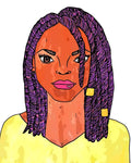 Purple Braids 8x10 Print