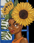 Sunflower Poofs 8x10 inch Print