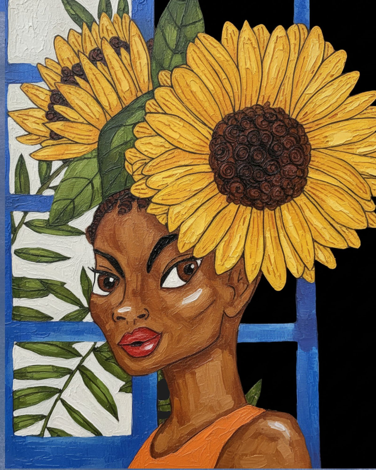 Sunflower Poofs 8x10 inch Print